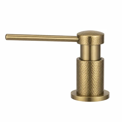 Hammered Texture Pwolonje Levye Lavabo Savon Dispenser